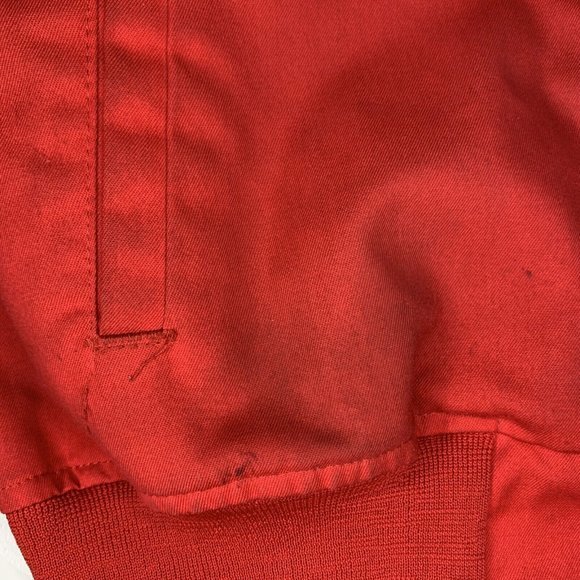 Cintas Work Jacket Emery Worldwide Starbase Uniform‎ Large Removable Liner Red - Picture 11 of 12